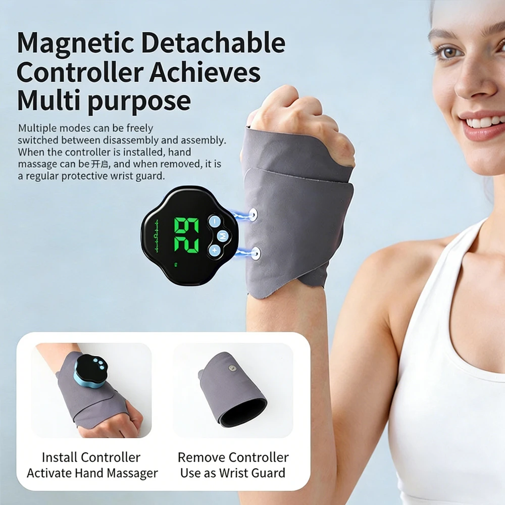 Wrist Wrap Support - 29 Levels Electric Hand Massager EMS