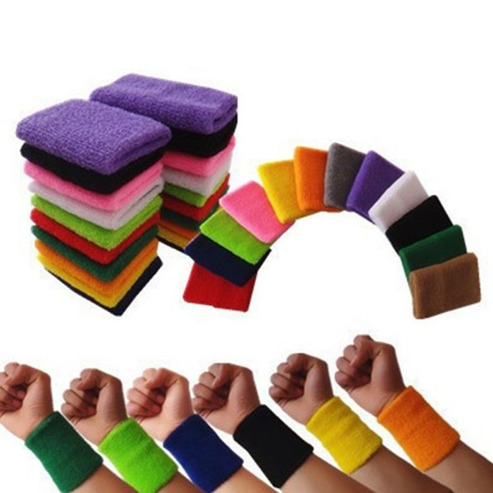 Wrist Wrap Support - 1/2Pcs Unisex Wristbands Sport Sweatband Tennis