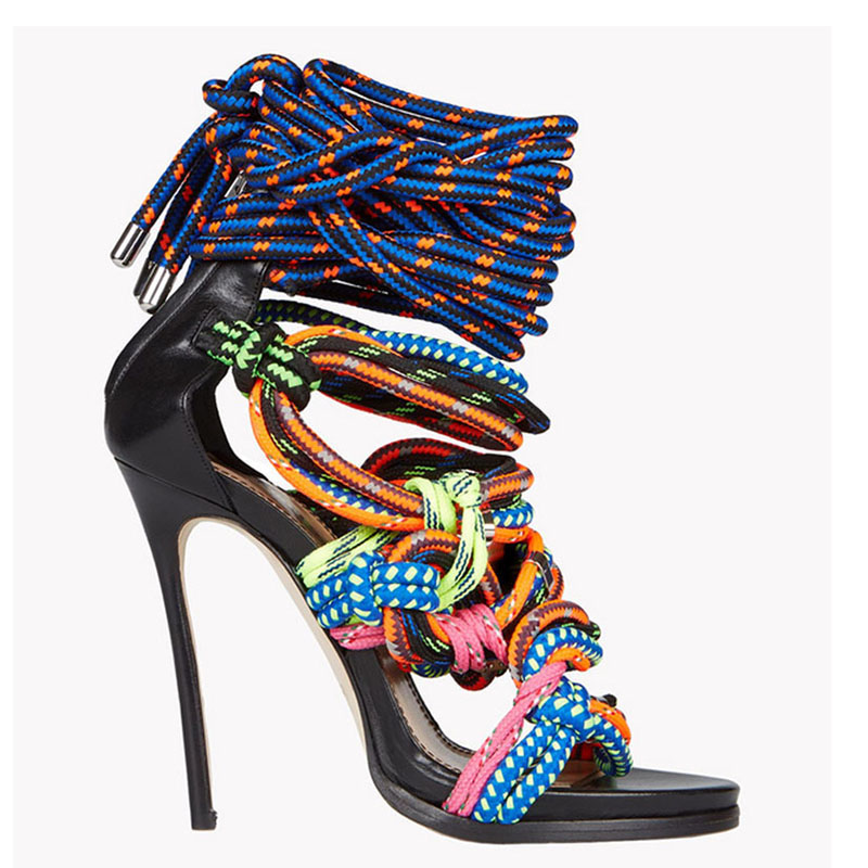Crossfit Lady - Summer Colorful Rope Straps Knot Sandals