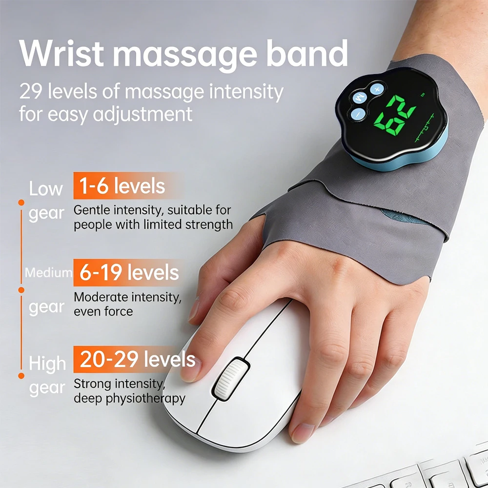 29 Levels Electric Hand Massag - Wrist Wrap Support avaliação e preço