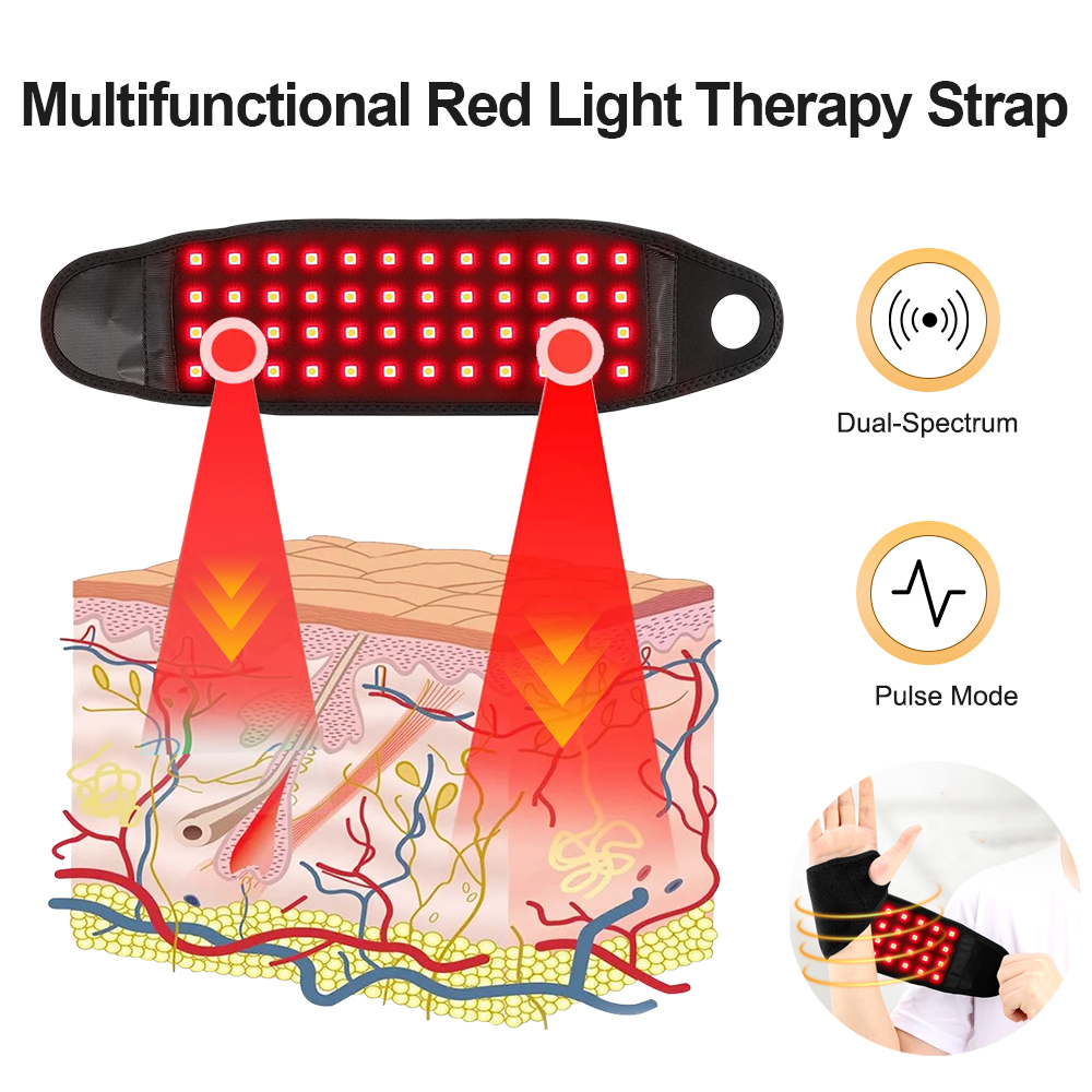 660nm 850nm LED Infrared Heati - Wrist Wrap Support avaliação e preço