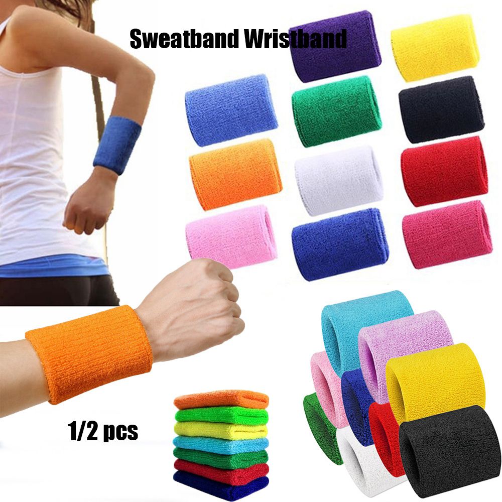 1/2Pcs Unisex Wristbands Sport - Wrist Wrap Support avaliação e preço