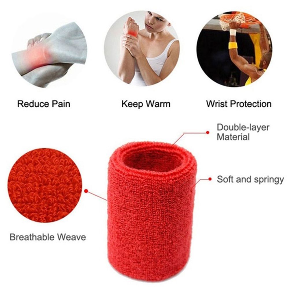1/2Pcs Unisex Wristbands Sport - Wrist Wrap Support avaliação e preço