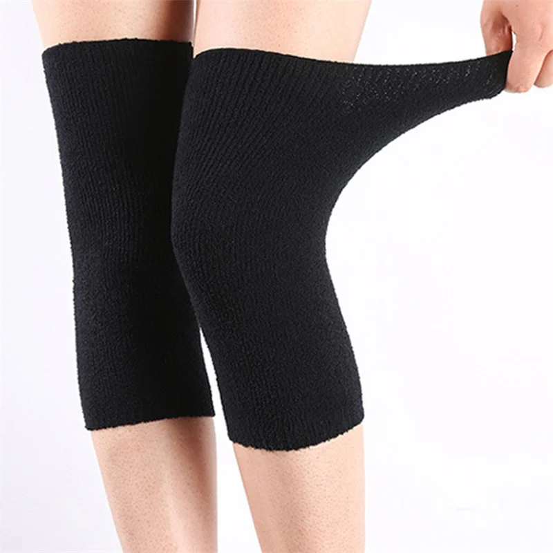 1 Pair Winter Warm Knee Pads B - Knee Sleeve Pair avaliação e preço