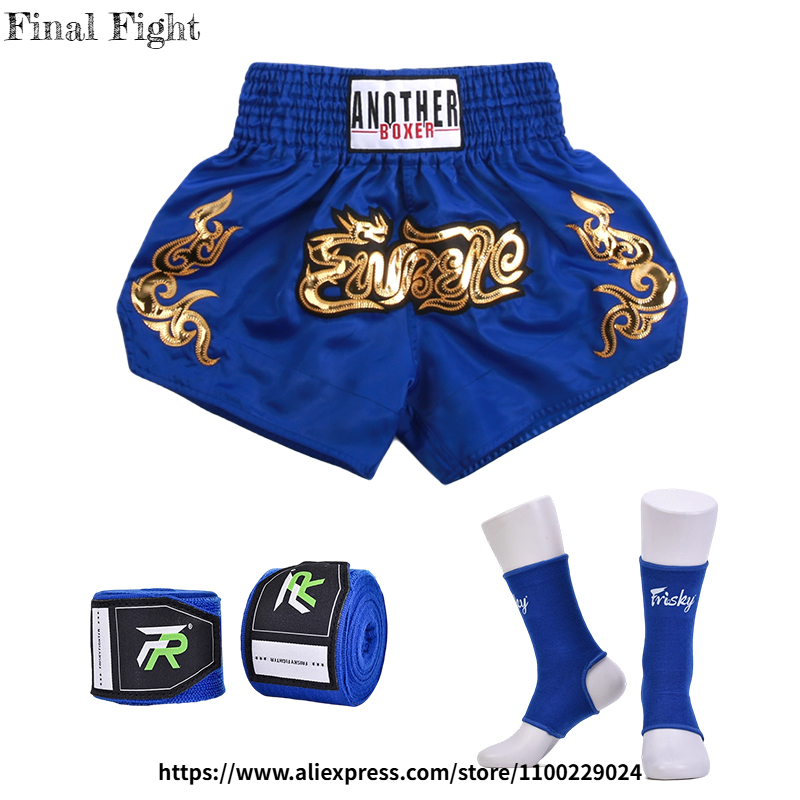 Boxing Shorts & Matching Ankle - Wrist Wrap Support avaliação e preço