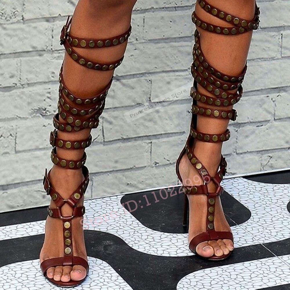 Rivet Buckle Straps Sandals Op - Crossfit Lady avaliação e preço