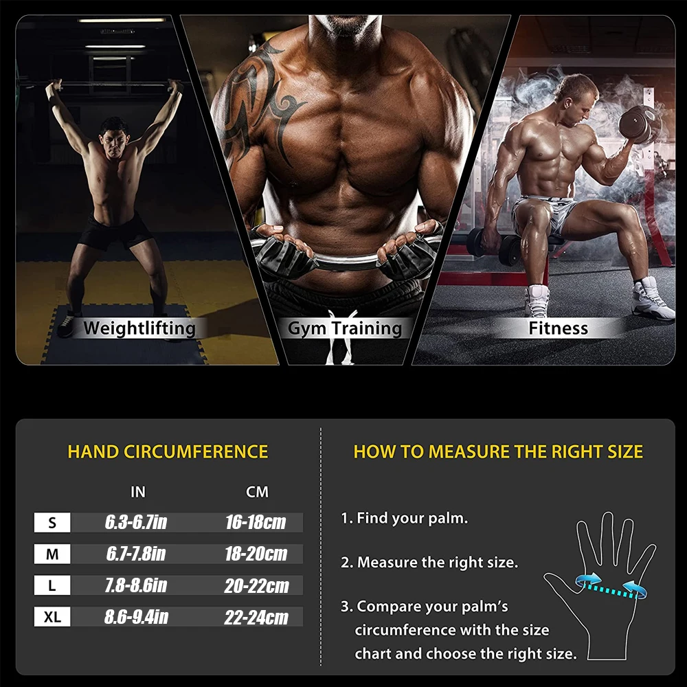 1Pair Half Finger Gym Fitness  - Wrist Wrap Support avaliação e preço