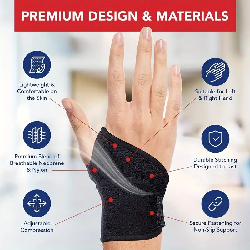 Adjustable Wrist Brace Perfect - Wrist Wrap Support avaliação e preço